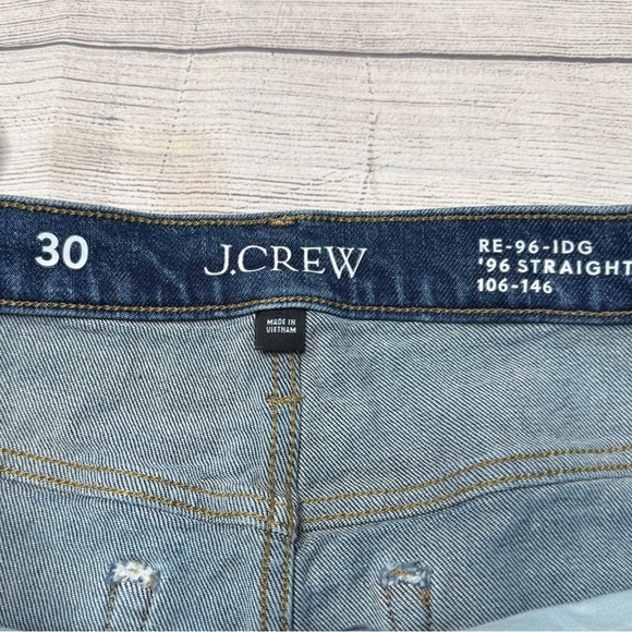 J. Crew Women’s Blue Jeans ‘96 Straight High Rise CC604 Size 30 - Picture 4 of 6